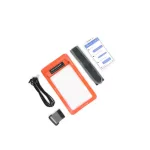 Oranžové vodotěsné pouzdro na telefon – Zulupack® Phone Pocket – IP68 do hloubky 3 m