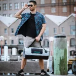 Vodotěsná taška na sport a cestování – Zulupack® Fit 32L šedá/modrá