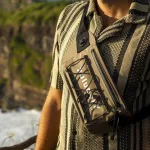 Šedá vodotěsná ledvinka 0,5 L – IP67, kompaktní a odolná, ideální na pláž, turistiku a cyklistiku – Zulupack® Froggy