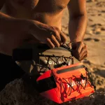 Vodotěsná ledvinka 0,5 L – IP67, oranžová, na pláž, plavání a outdoor – Zulupack® Froggy