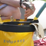 Skládací kbelík pro kempování a loď Zulupack® Bosco 15L– žlutý
