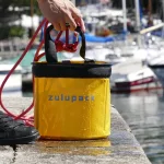 Skládací kbelík pro kempování a loď Zulupack® Bosco 15L– žlutý