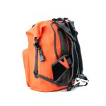 Oranžový vodotěsný batoh na vícedenní túry a vodní sporty – Zulupack® Nomad 35L IP67