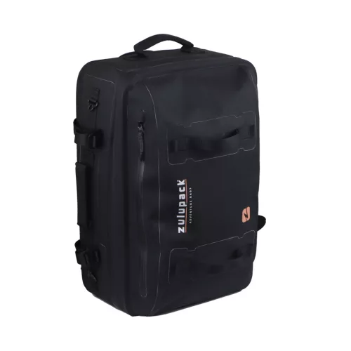 Voděodolná cestovní taška Zulupack® Antipode 45L Cordura® IP63 – černá – na cestování a turistiku