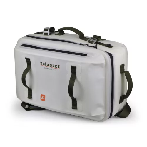 Voděodolná cestovní taška Zulupack® Antipode 45L Cordura® IP63 – bílá – praktická taška na cestování