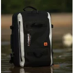 Voděodolná cestovní taška Zulupack® Antipode 45L Cordura® IP63 – černá/bílá – stylová a praktická na každou cestu